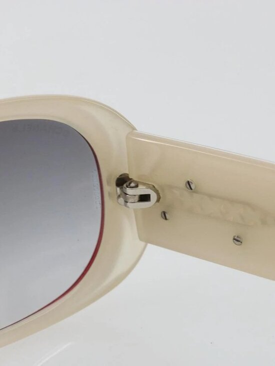CHANEL Camelia Sunglasses plastic Red 5113 CC Auth YKZ1411A main image 13